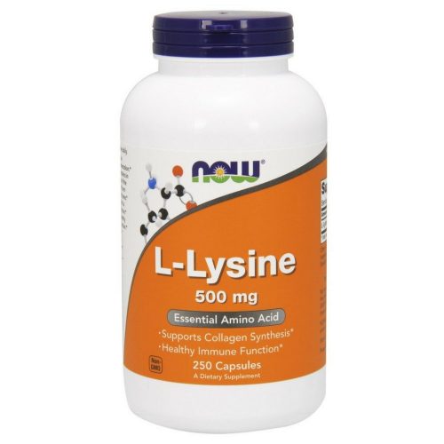 L-Lysine 500 mg Essential Amino Acid NOW 250 Caps