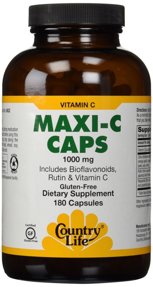 Vitamin C MAXI-C Caps 1000 mg 180 Capsules