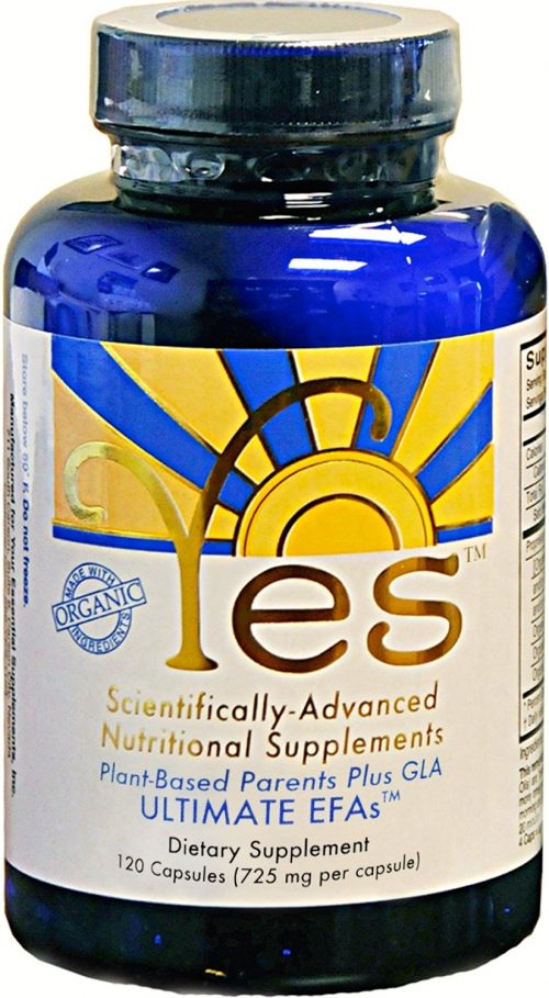 Yes Oils Plant based Parents Plus GLA Ultimate EFAs 120 caps 725mg per capsule